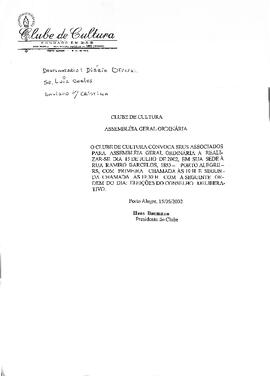 Edital de Convocação - Assembleia Geral 15/06/2002