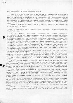 Ata de reunião do Condomínio Edifício Clube de Cultura - 03/08/1994