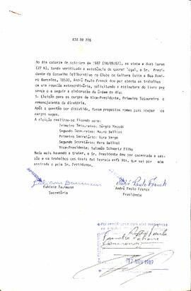 Ata do Conselho Deliberativo nº 226