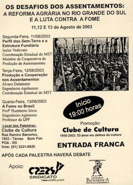 Os desafios dos assentamentos