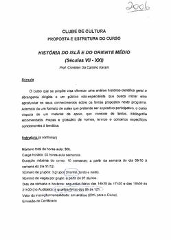 História do Islã e do Oriente Médio