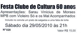 Festa Clube de Cultura 60 anos