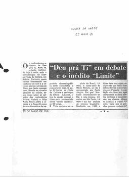 Clipagem Deu pra ti anos 70