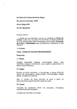 Curso de teatro com encenação