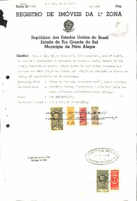 Registro do Imóvel - 1950