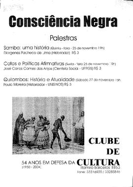 Consciencia Negra - palestras