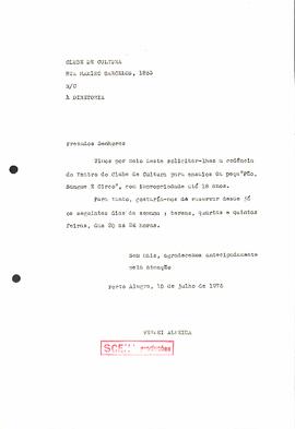 Solicitação de Cedência de espaço - Vernei Almeida