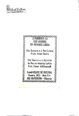 A presença de Che Guevara na America LAtina