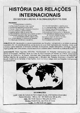 História das Relações Internacionais