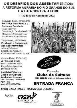 Os desafios dos assentamentos