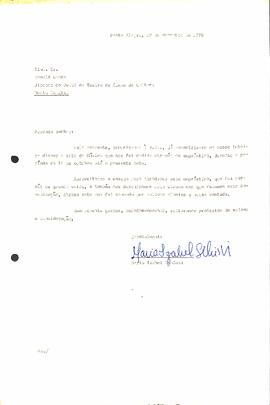 Solicitação de Cedência de espaço - Maria Izabel Schissi