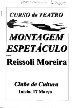 Curso de Teatro - Reissoli Moreira